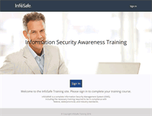 Tablet Screenshot of infosafetraining.com